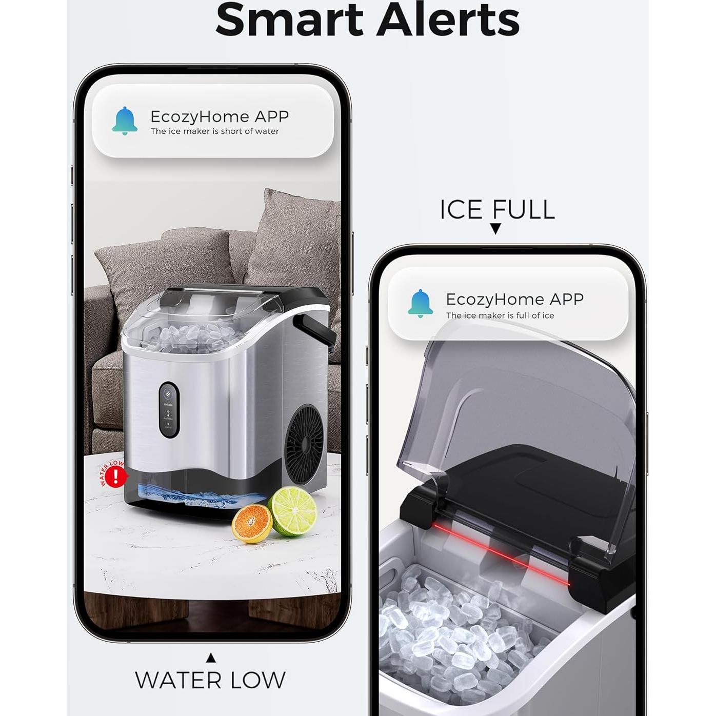 Fabricador de Hielo Portátil Ecozy IM-NS280B 15.4 kg/día