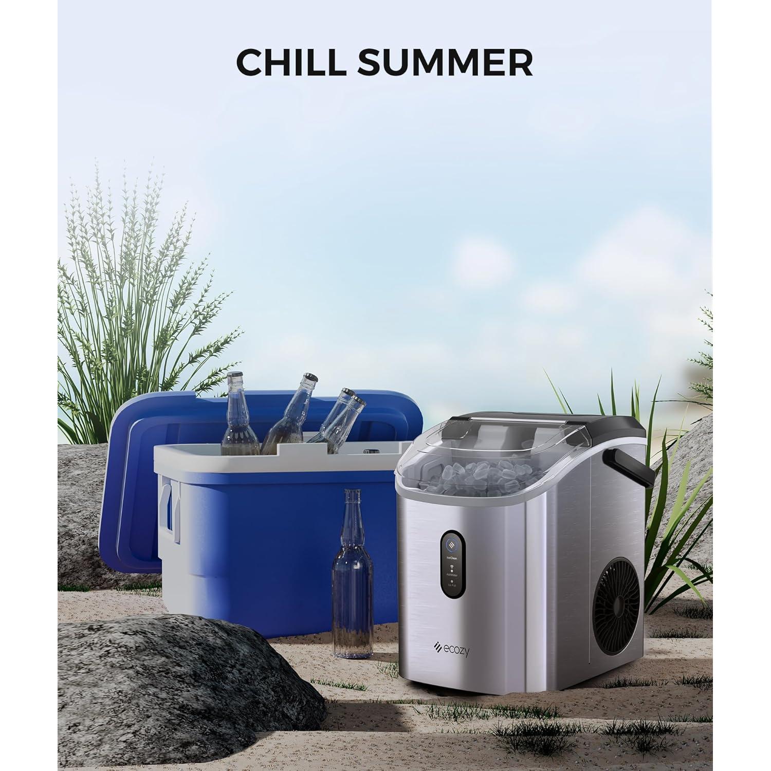 Fabricador de Hielo Portátil Ecozy IM-NS280B 15.4 kg/día