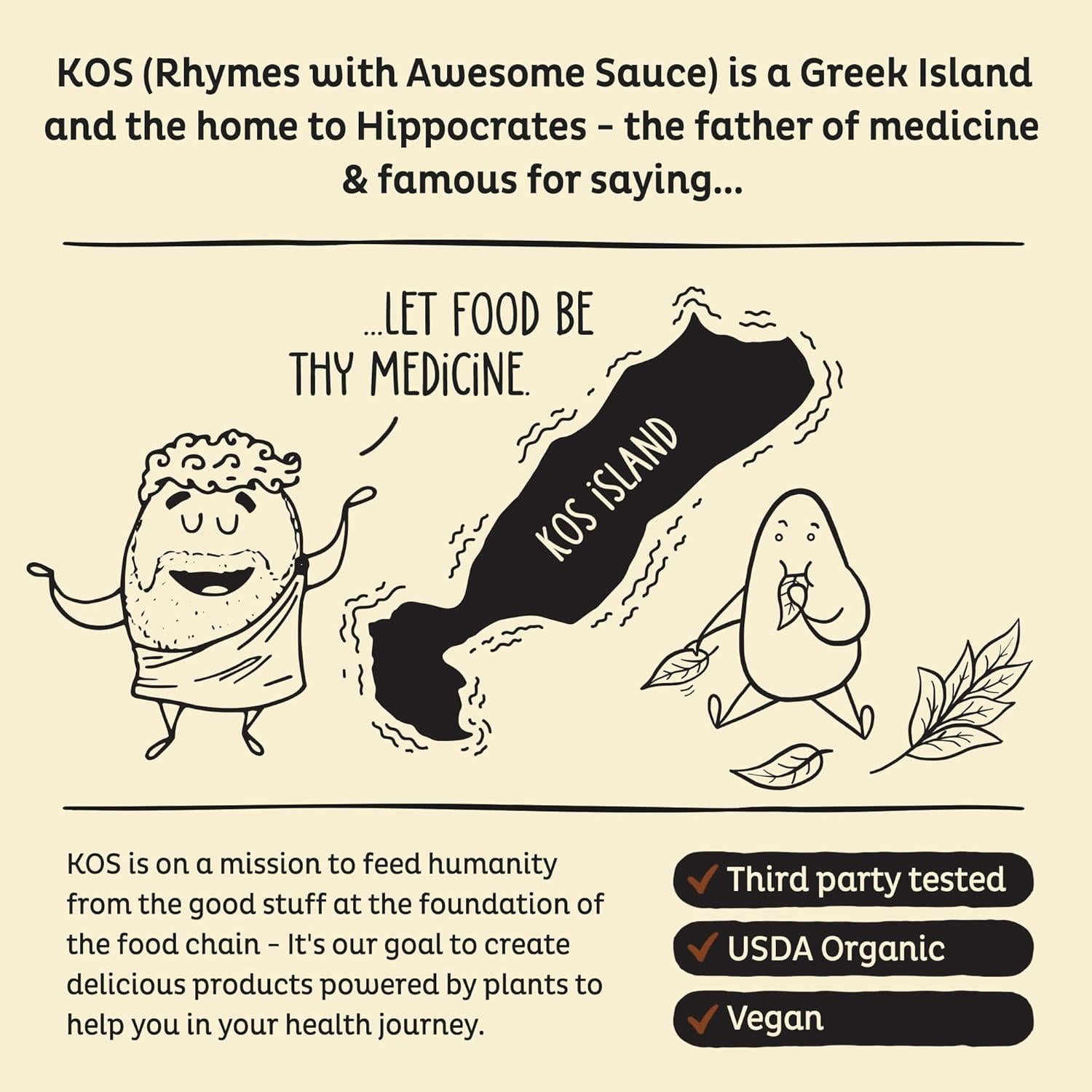 KOS Polvo de Proteína Vegana Vainilla Orgánica 1.1kg