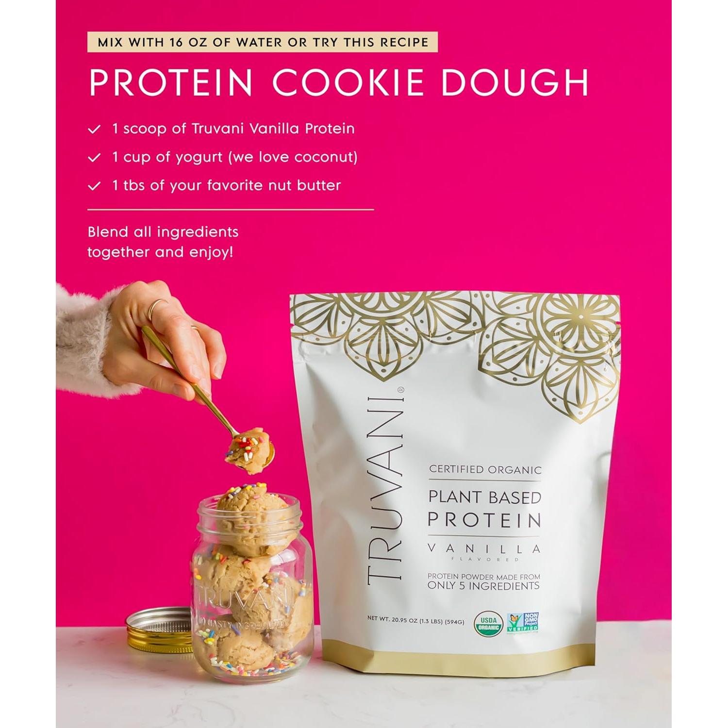 Proteína en Polvo Vegana Truvani Vainilla 20g 18 Porciones