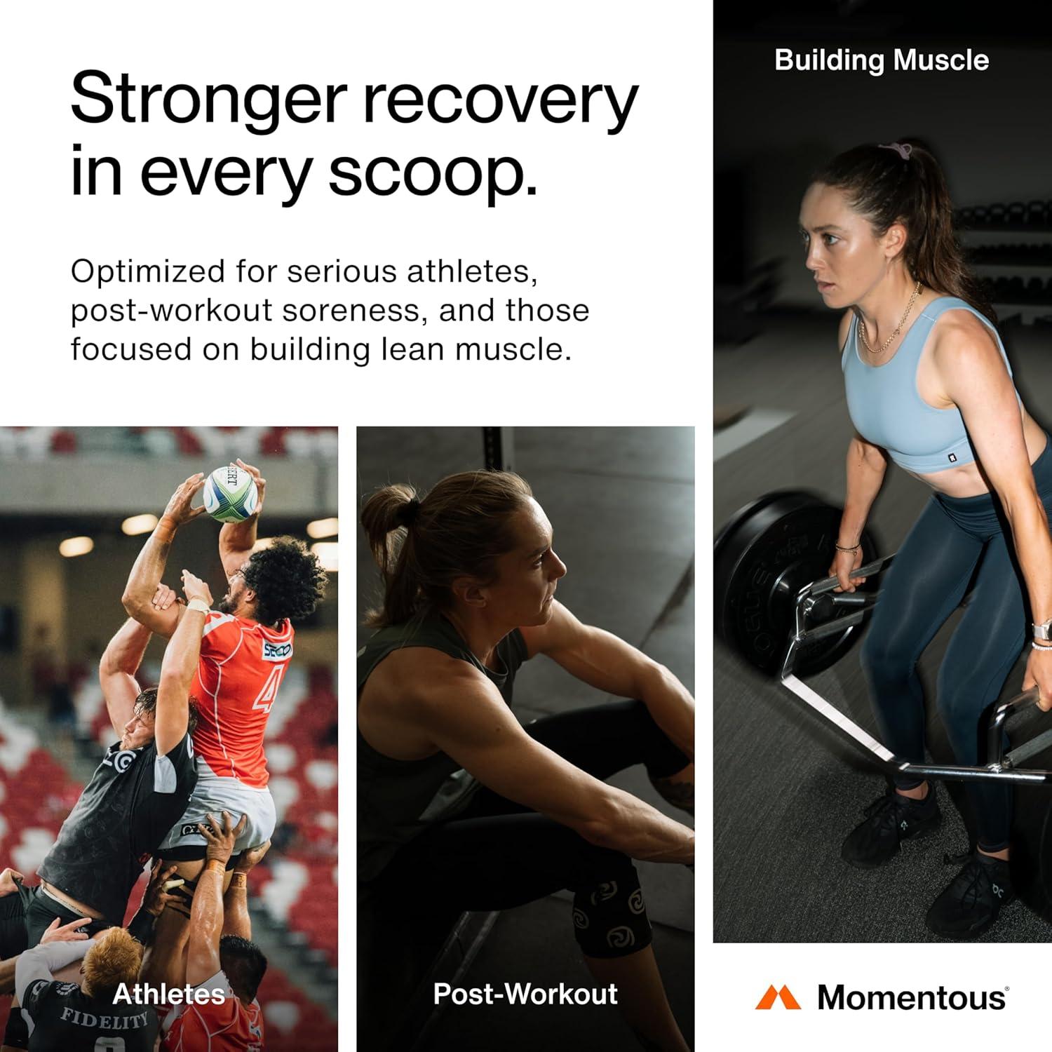 Polvo de Proteína de Suero Momentous Vainilla 600g - Sin Gluten