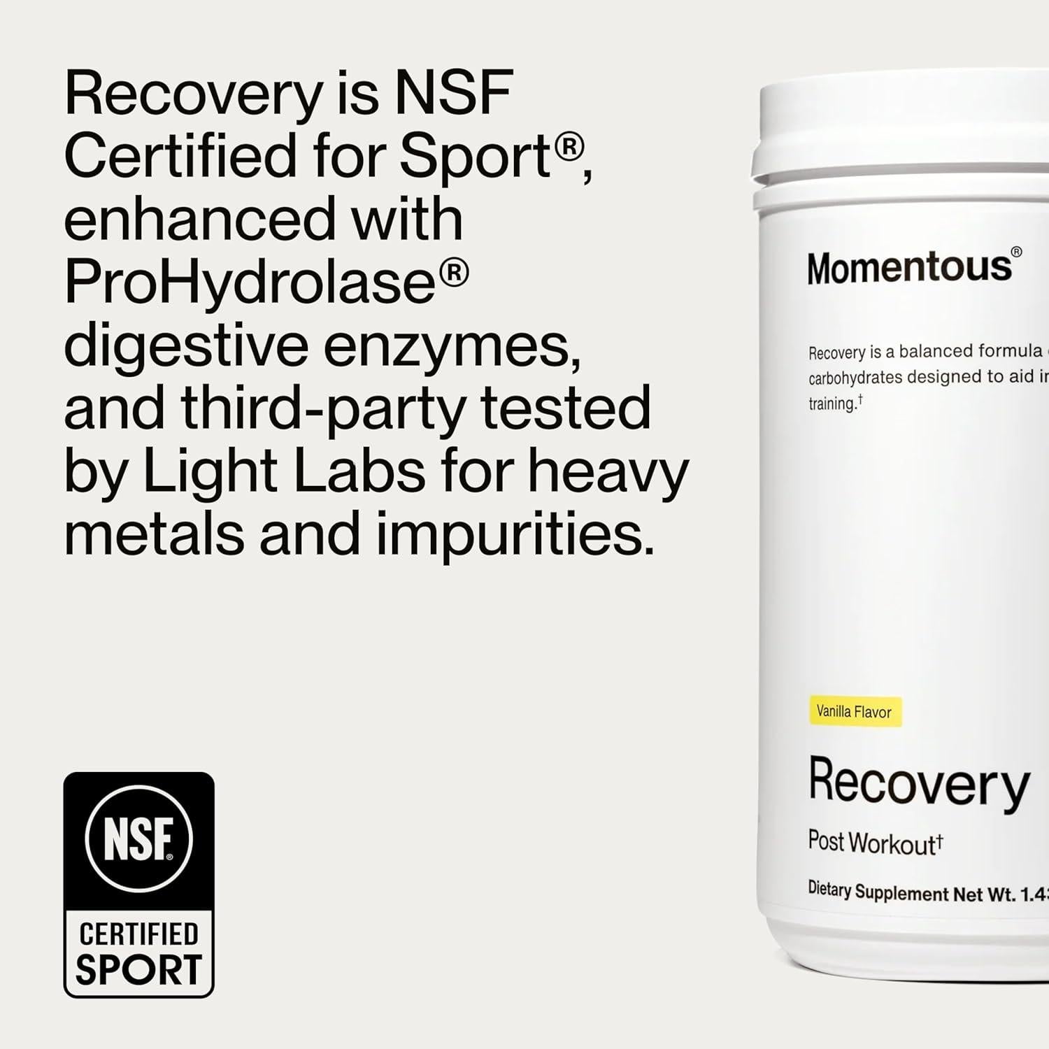 Polvo de Proteína de Suero Momentous Vainilla 600g - Sin Gluten