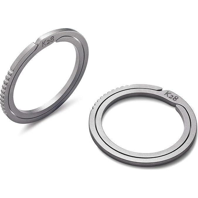 Anillos de Llave de Titanio BANG TI - Kit de 2 Unidades