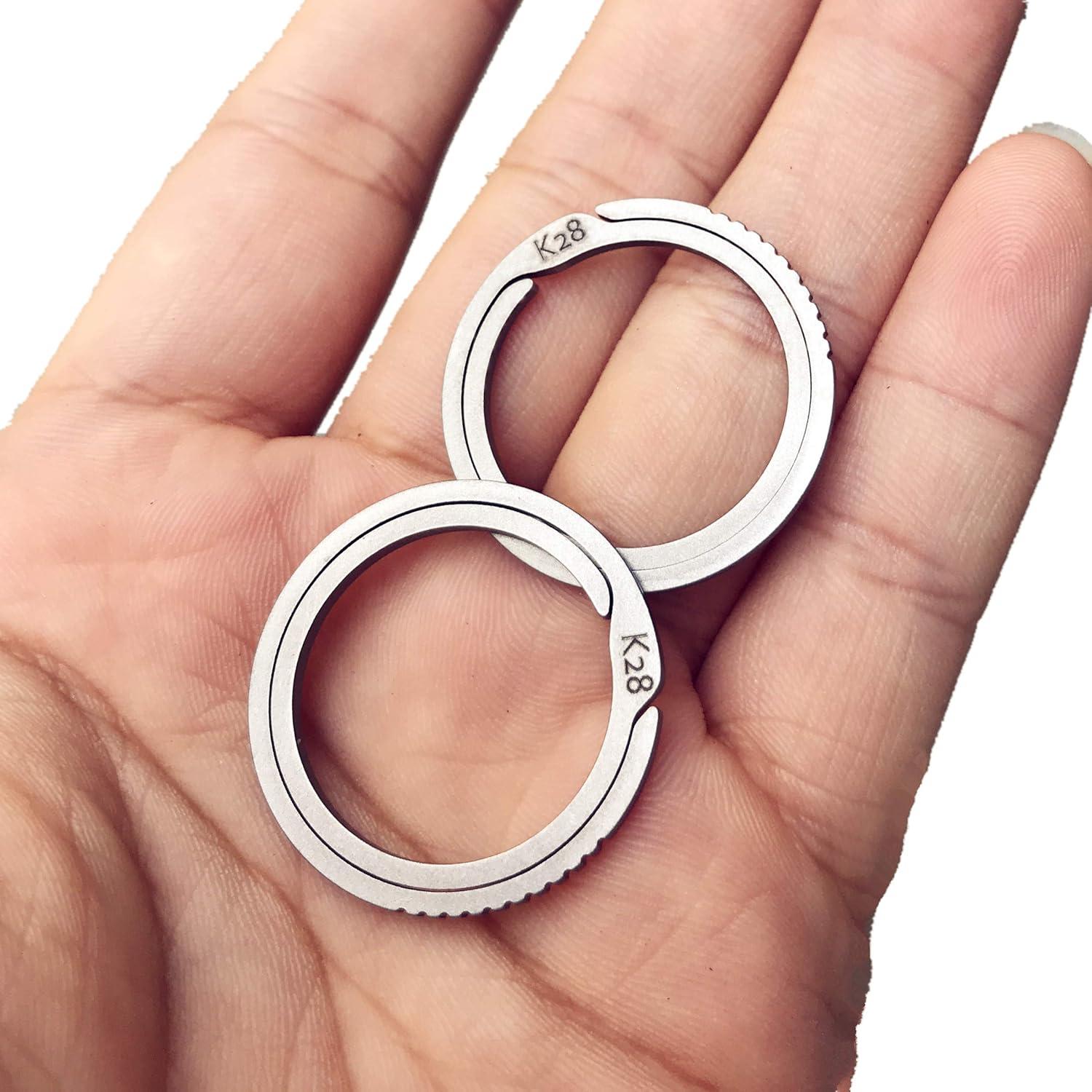 Anillos de Llave de Titanio BANG TI - Kit de 2 Unidades