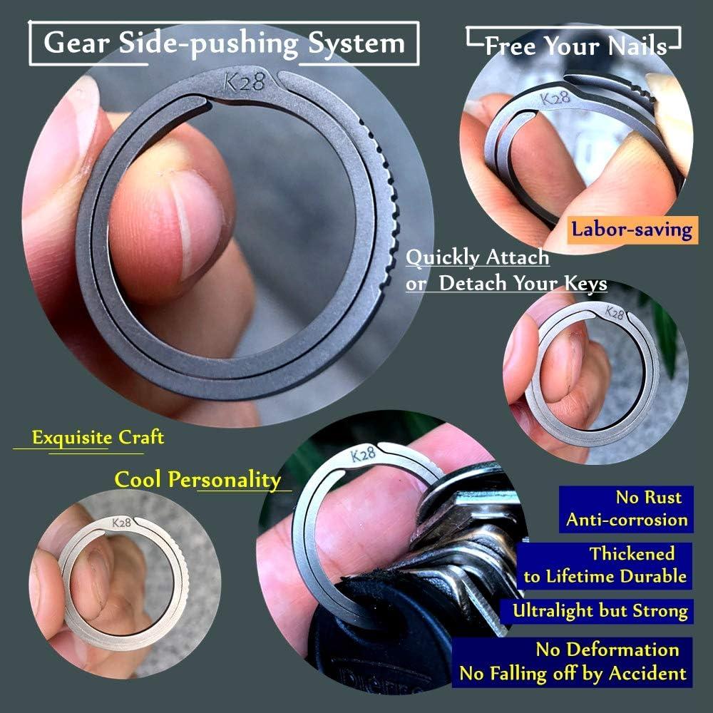 Anillos de Llave de Titanio BANG TI - Kit de 2 Unidades