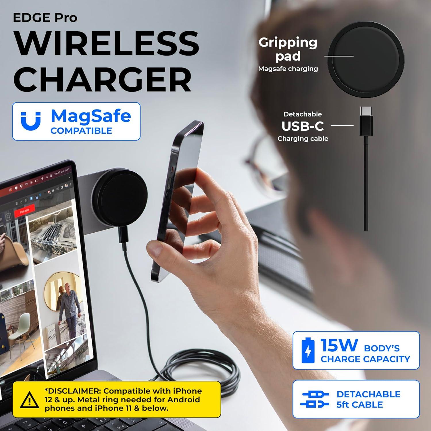 Kit Completo Rolling Square Edge Pro - Soporte Magnético y Cargador Inalámbrico