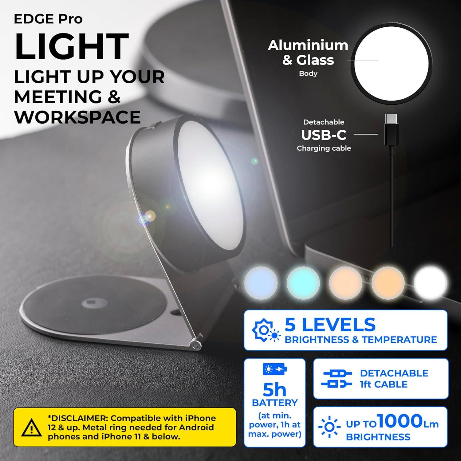 Kit Completo Rolling Square Edge Pro - Soporte Magnético y Cargador Inalámbrico