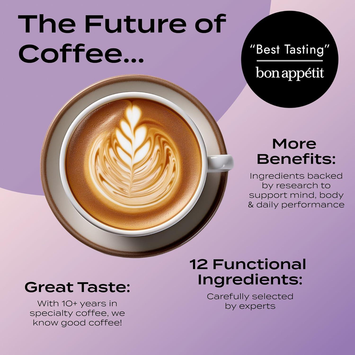 Café Instantáneo Atlas+ Latte Superblend 240g - Energía y Enfoque