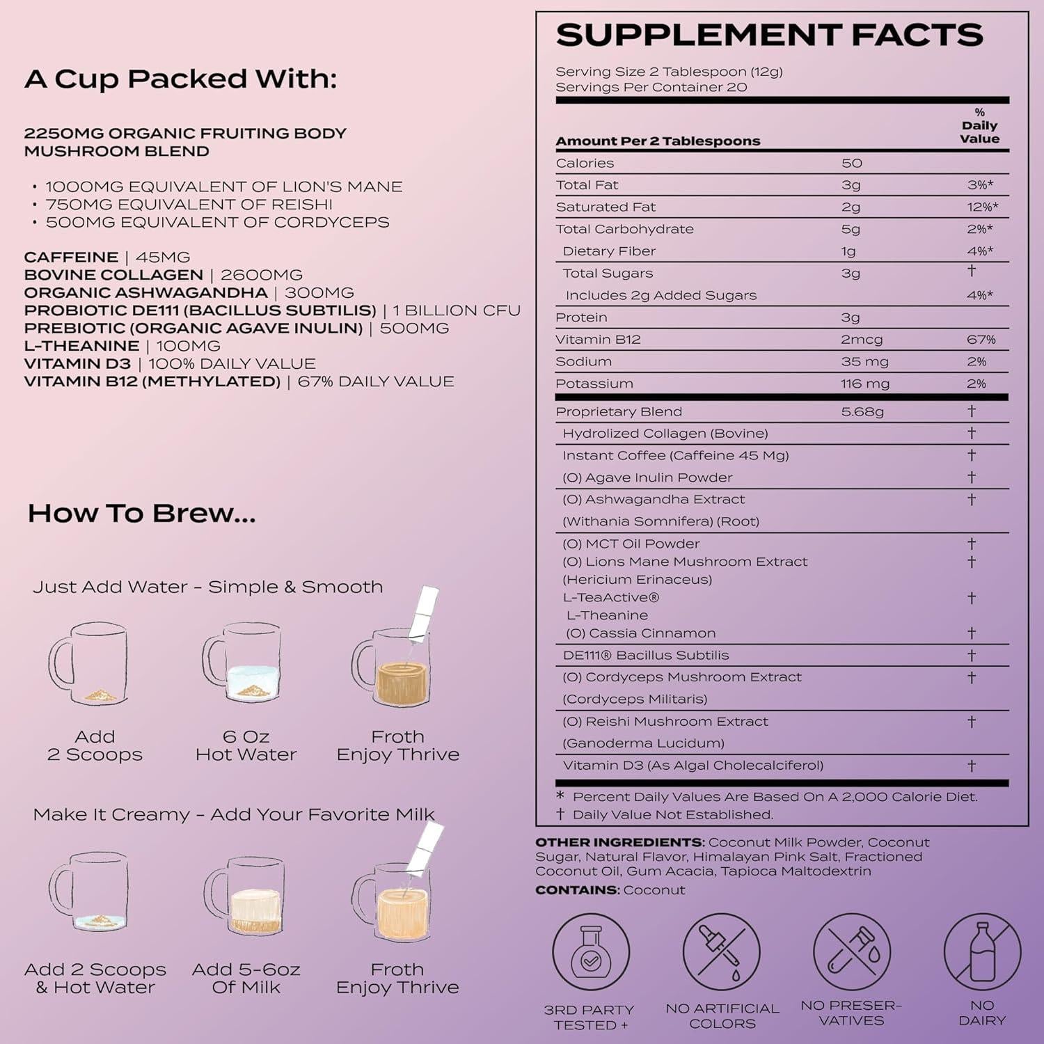 Café Instantáneo Atlas+ Latte Superblend 240g - Energía y Enfoque