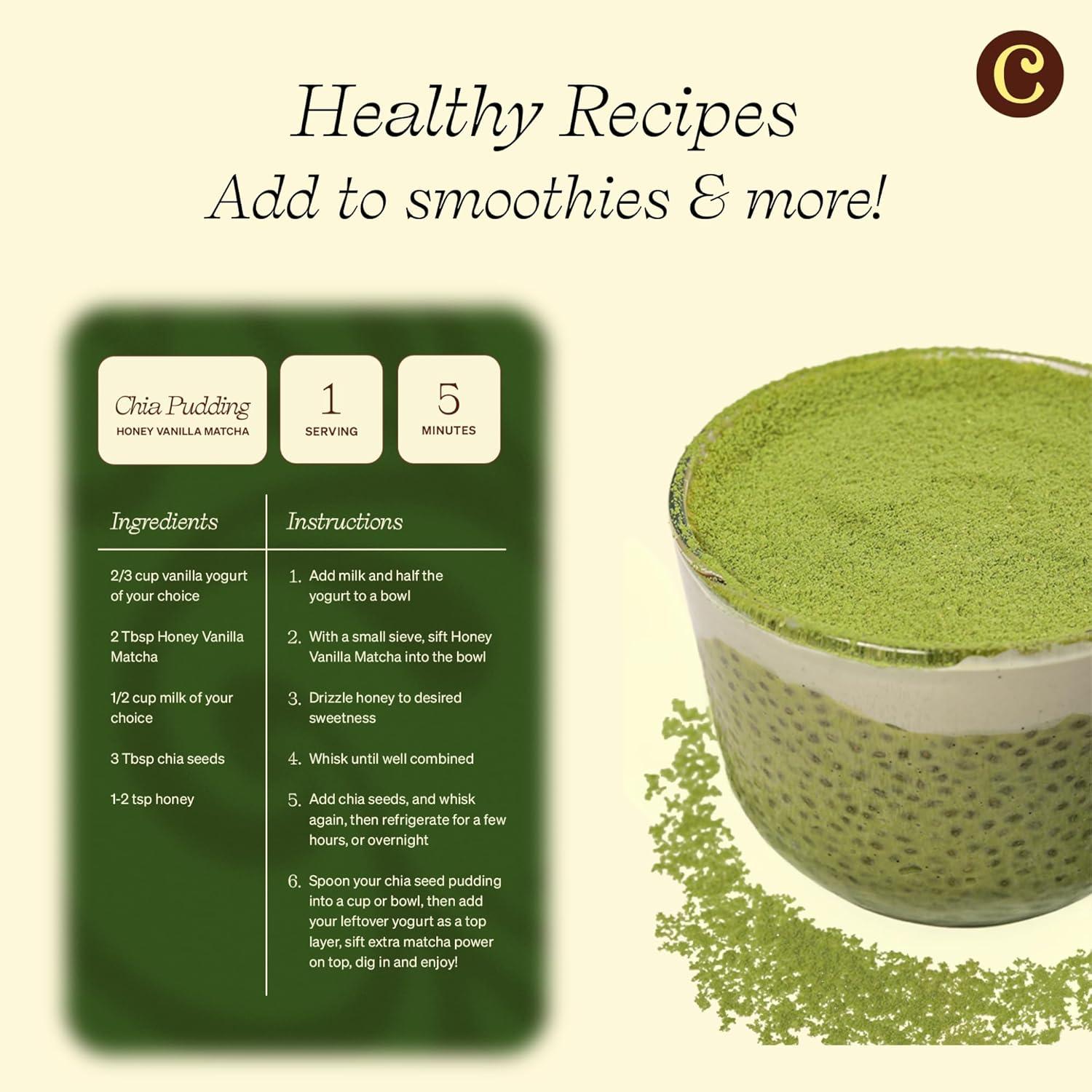 Clevr Blends Latte de Té Verde Matcha Orgánico - 30 Porciones