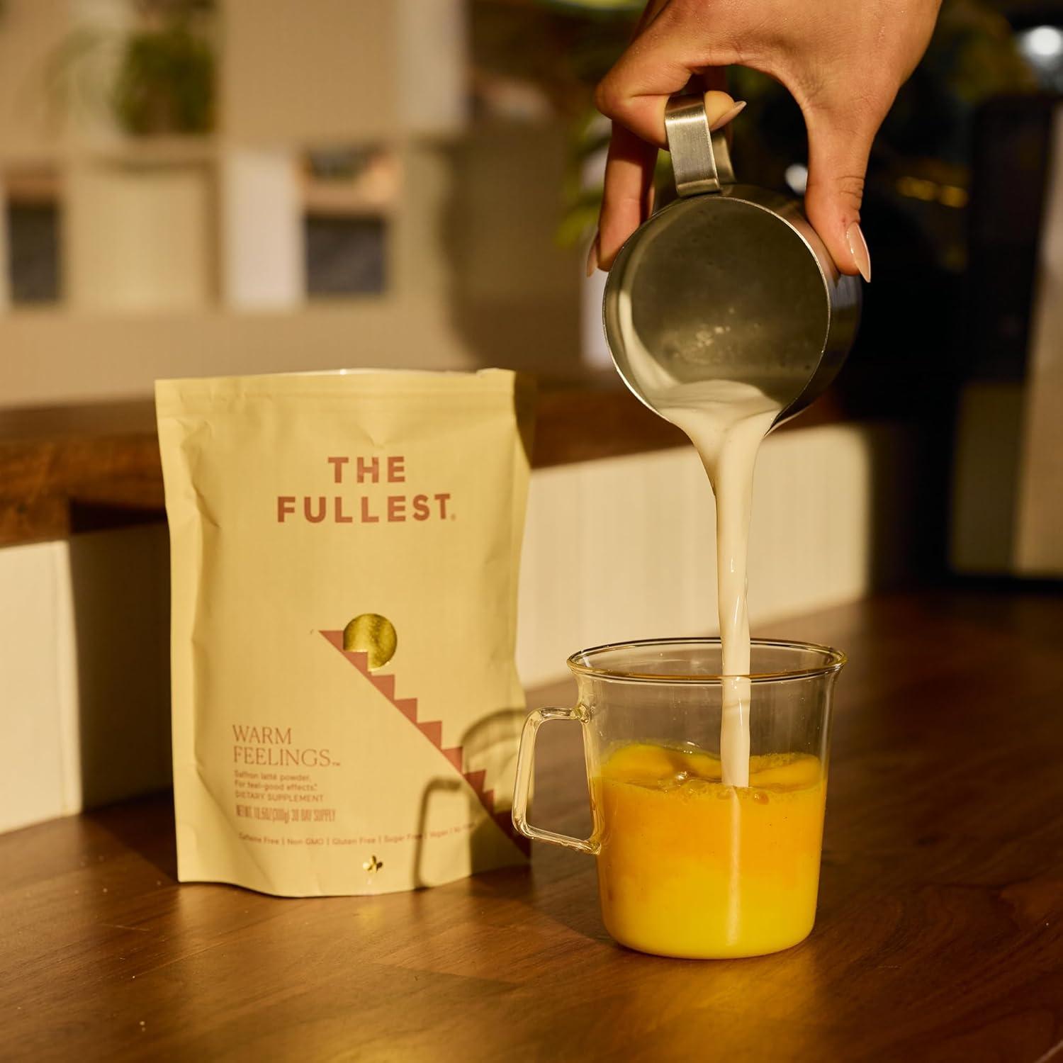 Bolsa de Latte de Azafrán The Fullest 10.5 Oz - Sin Azúcar, Vegano