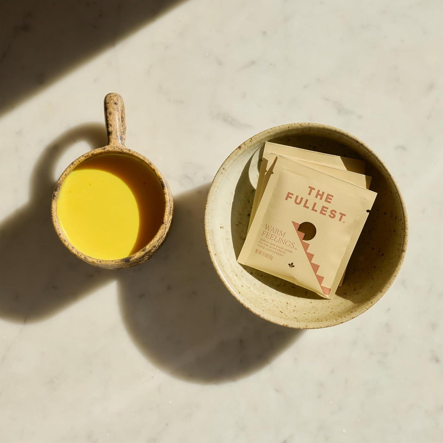 Bolsa de Latte de Azafrán The Fullest 10.5 Oz - Sin Azúcar, Vegano