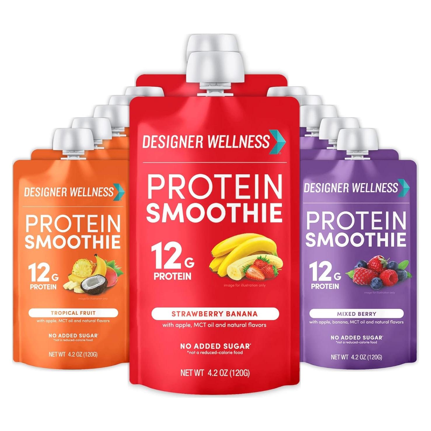 Batido de Proteína Designer Wellness 12g Proteína 124ml x12