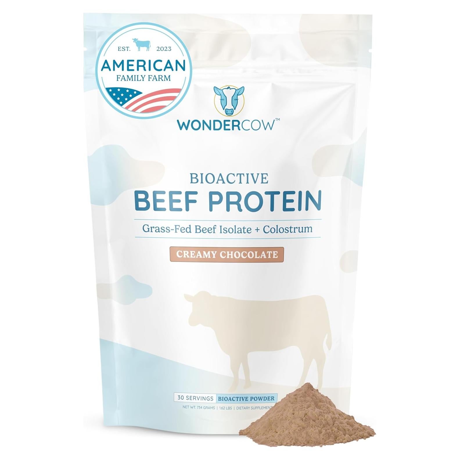 Aislado de Proteína de Res WonderCow 20g - Chocolate 30 Porciones