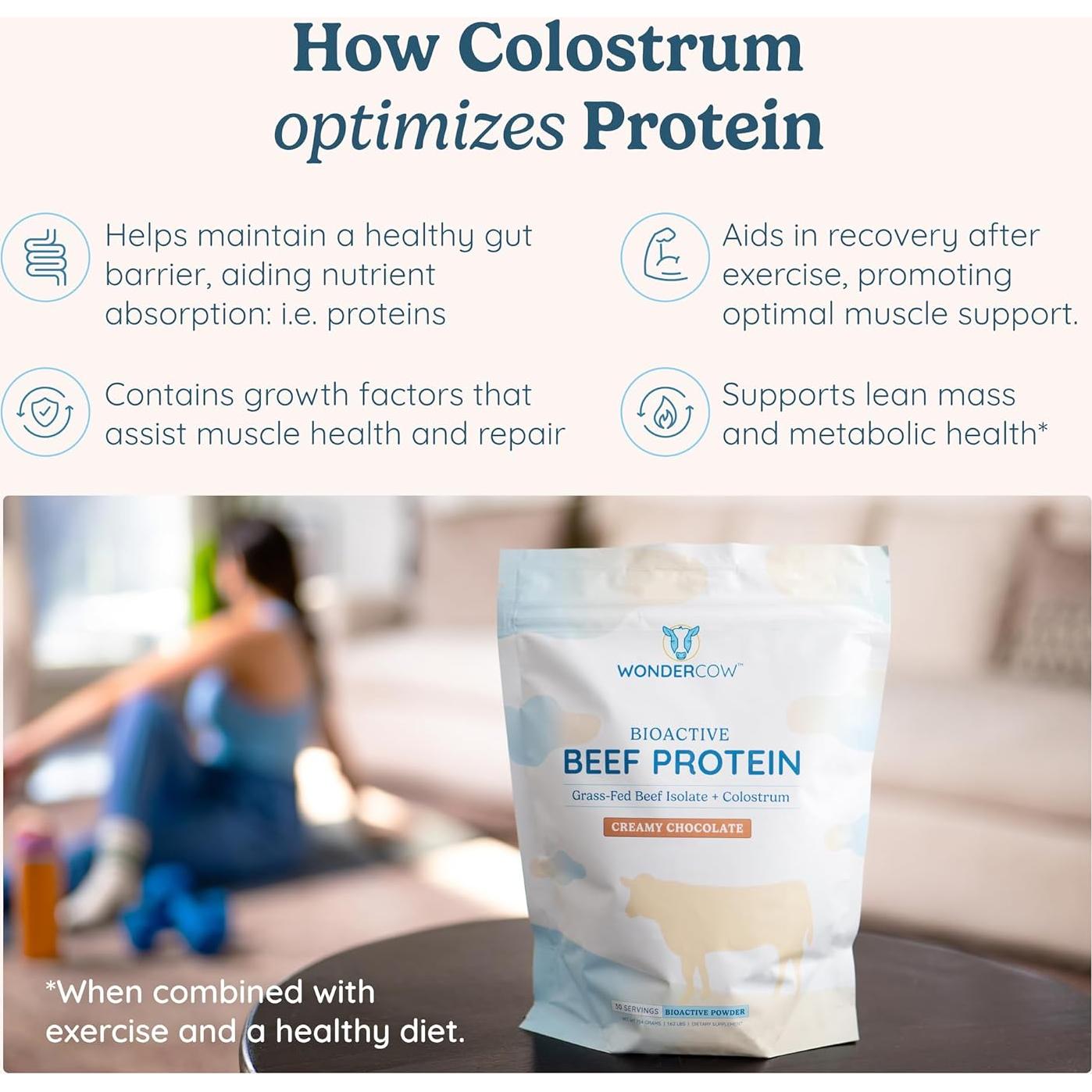 Aislado de Proteína de Res WonderCow 20g - Chocolate 30 Porciones