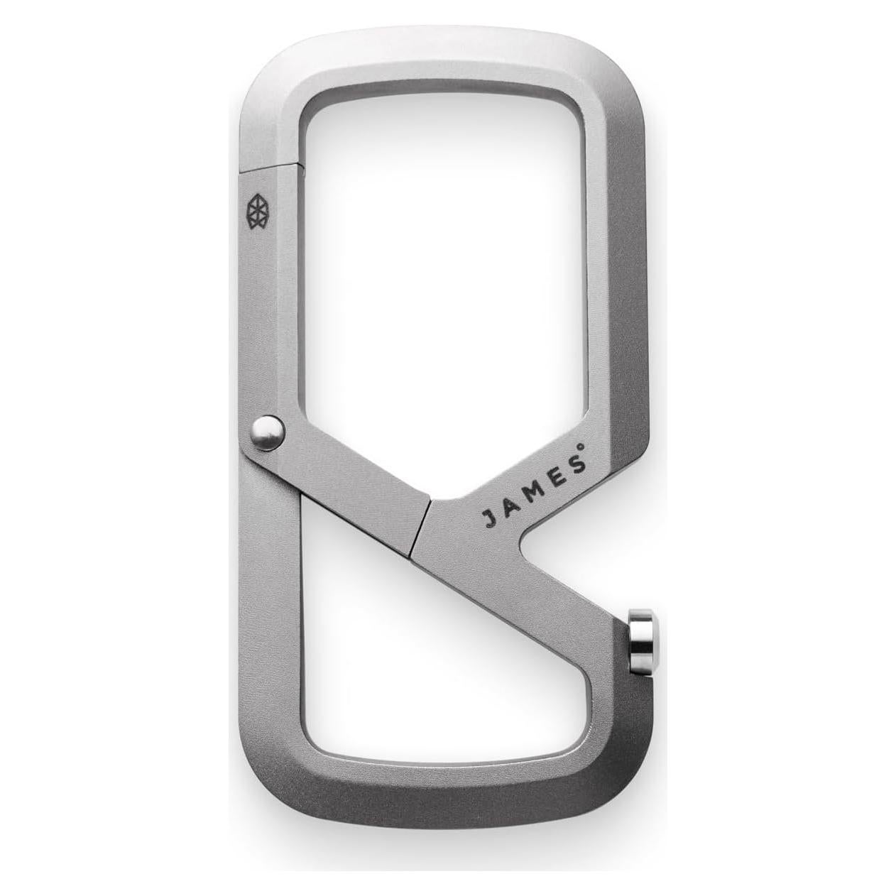 Carabiner JAMES° Mehlville Titanio Doble Compartimento 7.94 cm