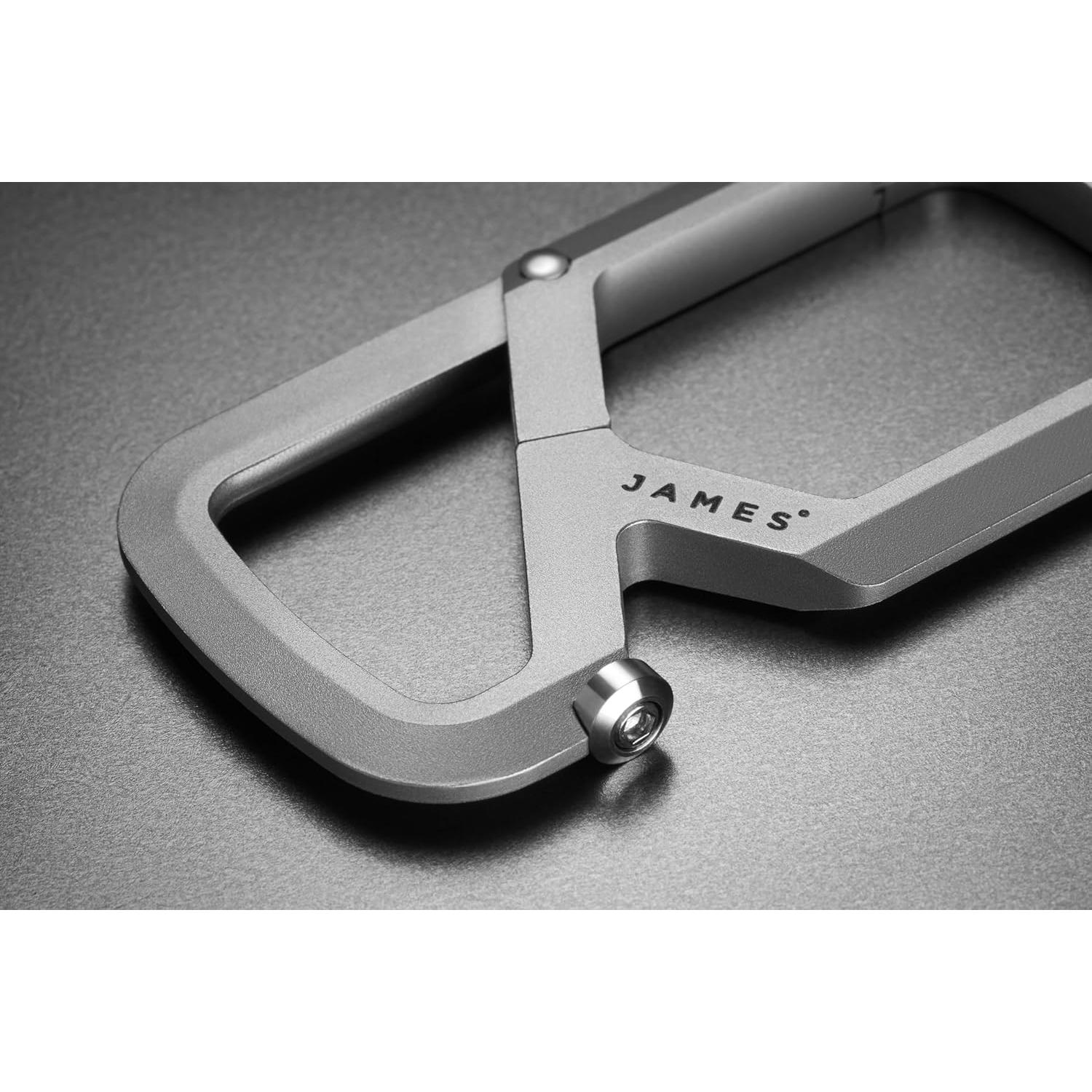 Carabiner JAMES° Mehlville Titanio Doble Compartimento 7.94 cm