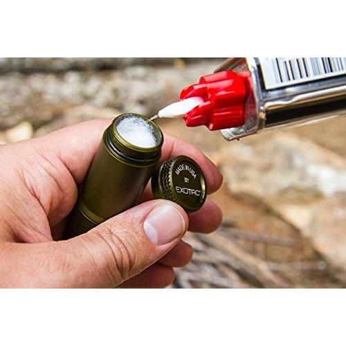 Encendedor Exotac TitanLight Gris Metálico a Prueba de Agua