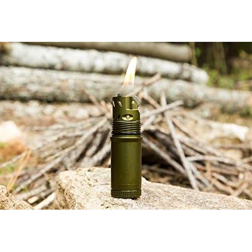 Encendedor Exotac TitanLight Gris Metálico a Prueba de Agua