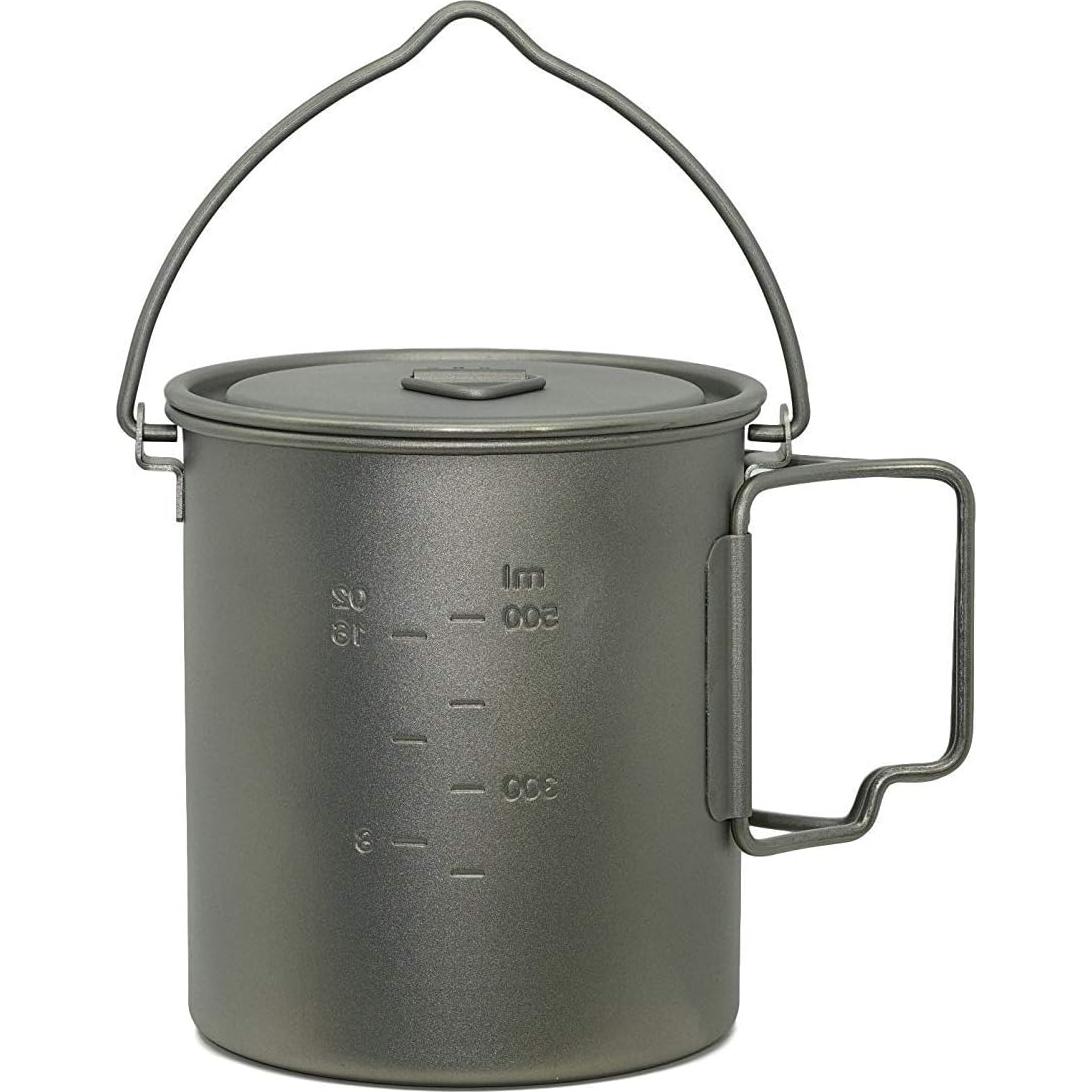 Olla de Titanio Valtcan 750ml Plegable para Camping