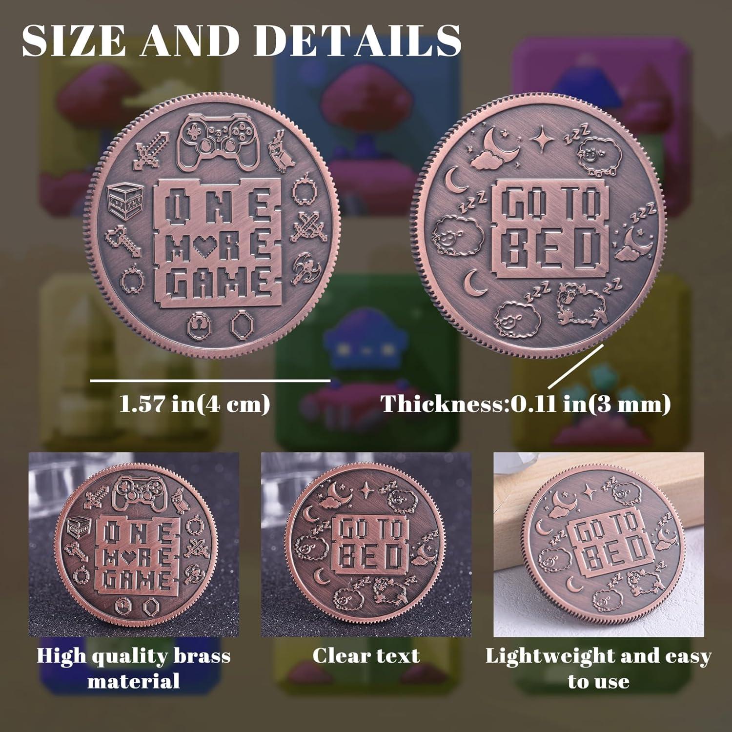 Moneda Decisora Doble Cara LParkin 40mm para Gamers