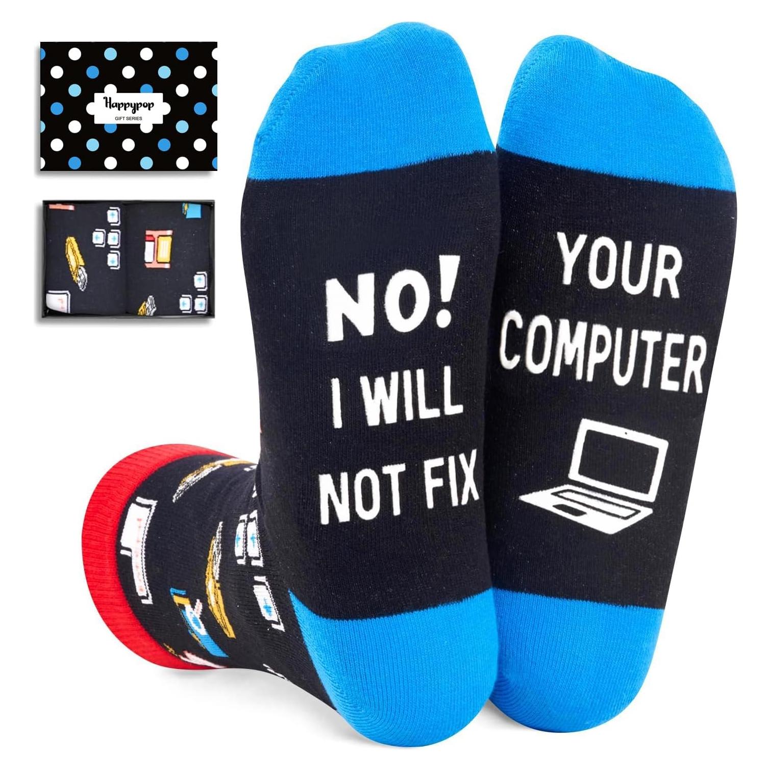Calcetines Divertidos Geek HappyPop - Regalos para Programadores
