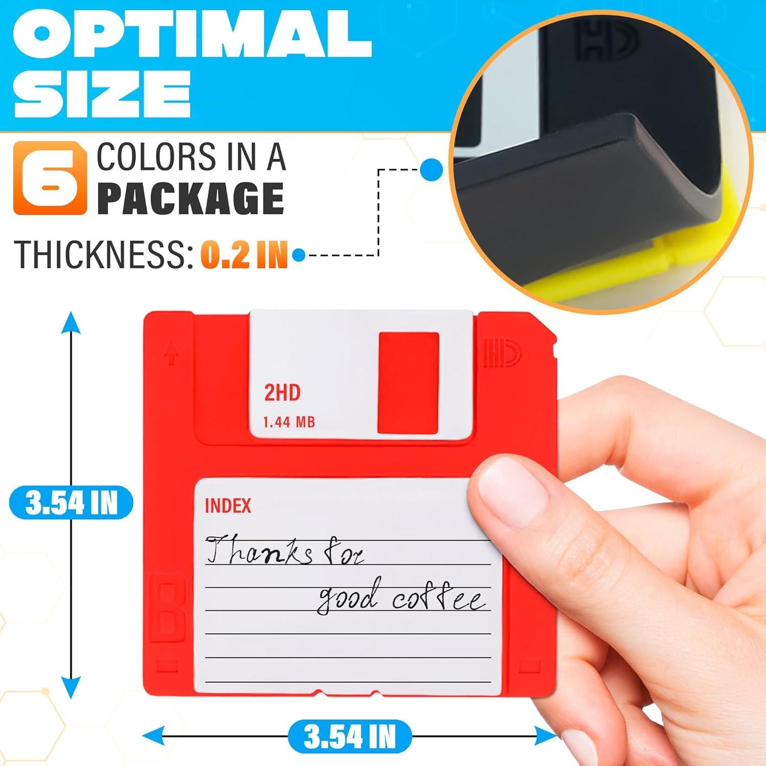 6 Posavasos de Silicona DIMROM Cuadrados 9x9 cm Flexibles