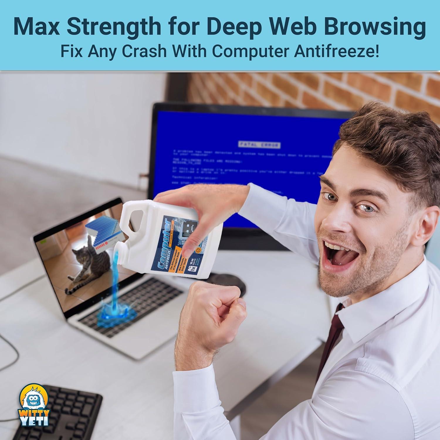 Anticongelante Falso Witty Yeti - Regalo de Broma Divertido