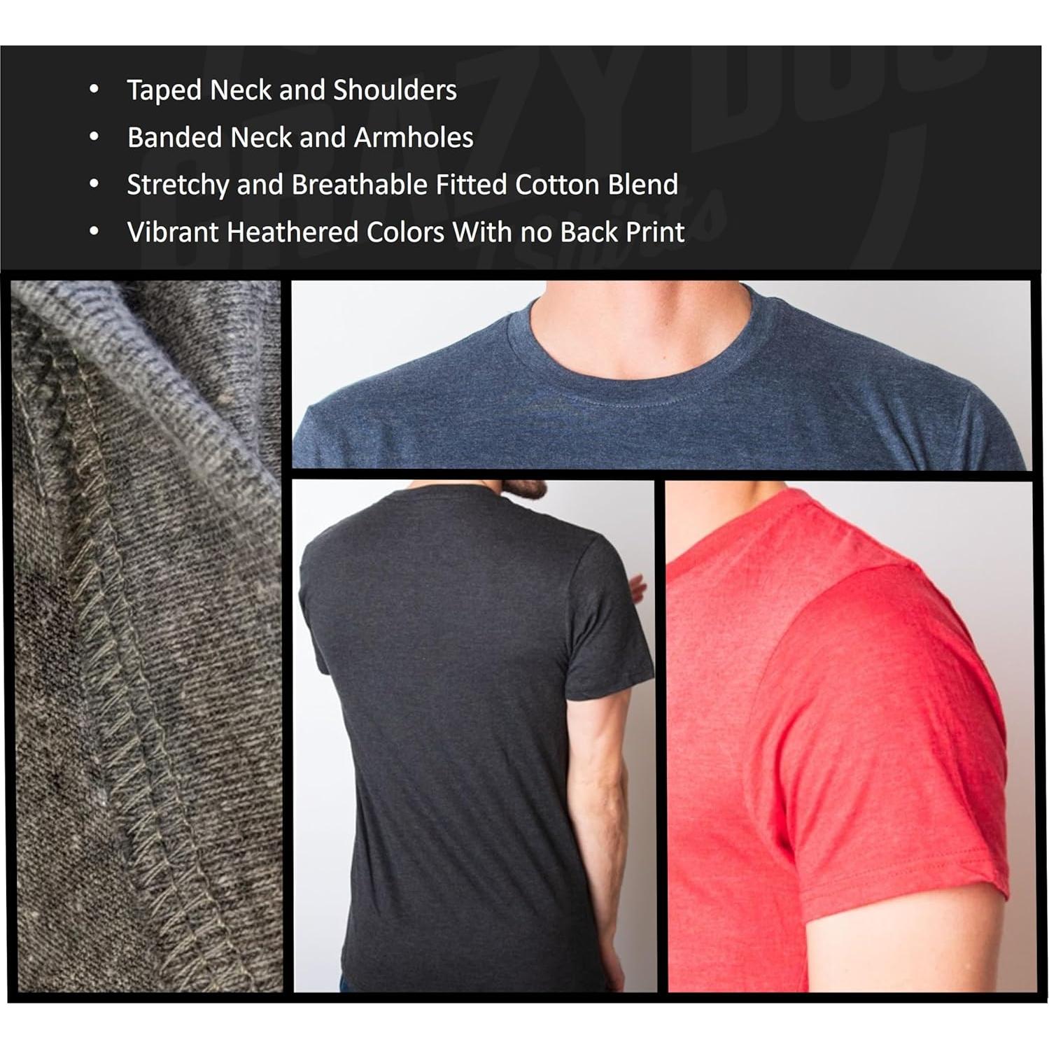 Camiseta Divertida para Hombre Crazy Dog Stay Weird - Mediana