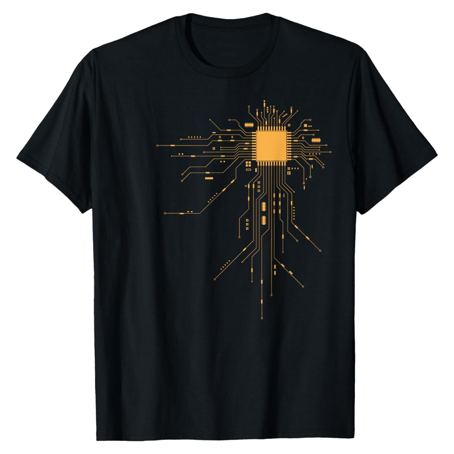 Camiseta Gamer Cool Computer Geek Hombre Impresión CPU