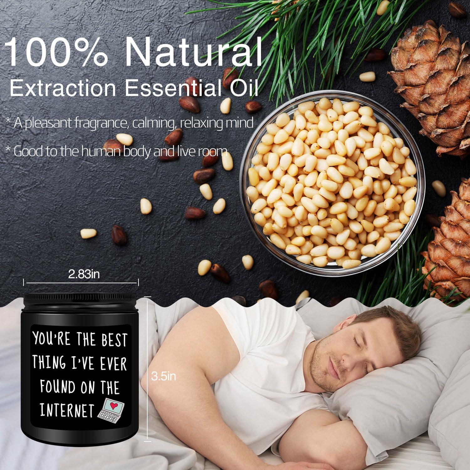 Vela Aromática Homsolver 396g Cedro Negro y Enebro - Regalo para Él