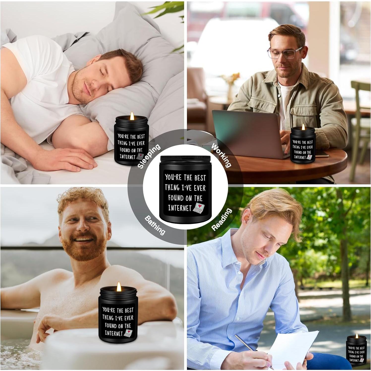 Vela Aromática Homsolver 396g Cedro Negro y Enebro - Regalo para Él