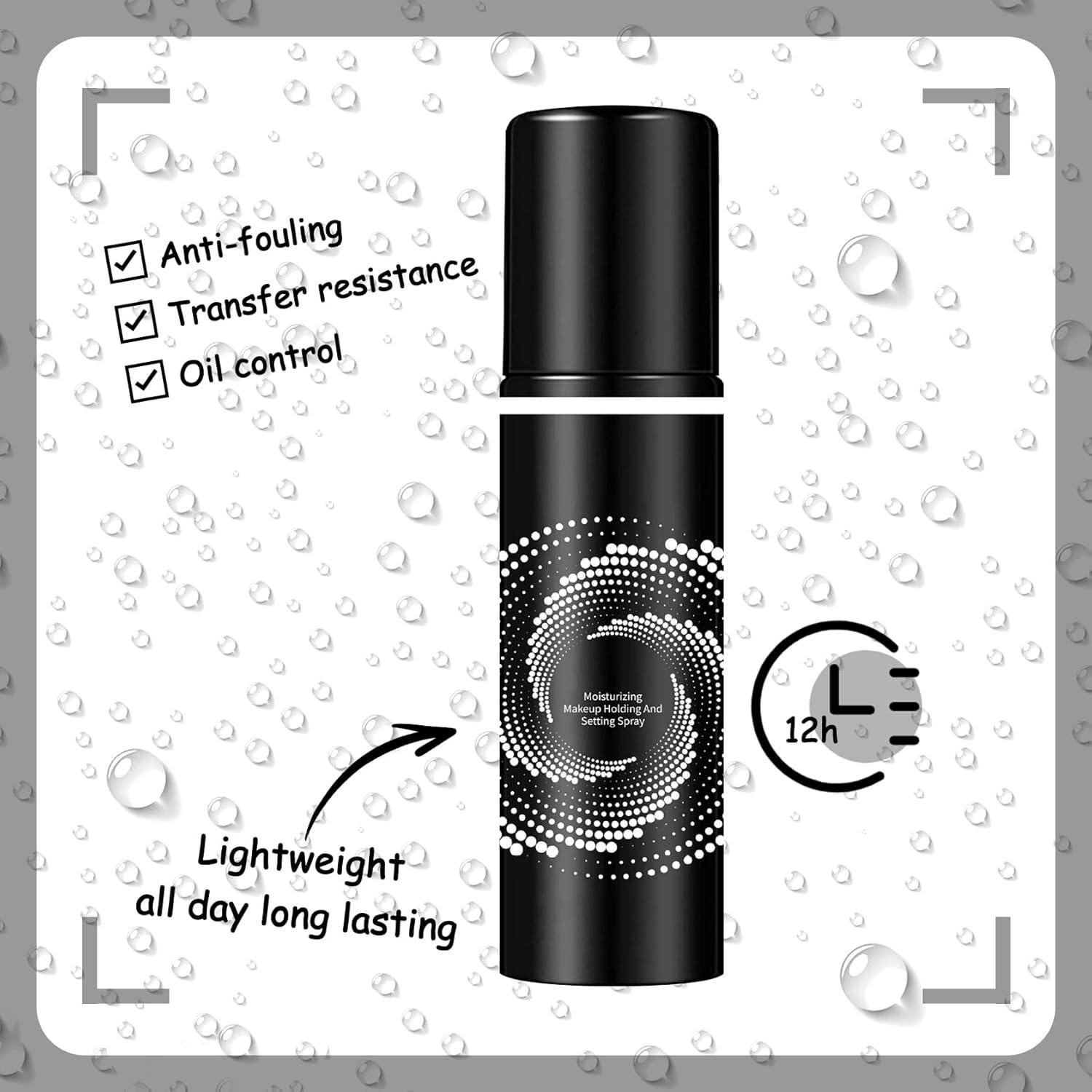 Paquete de 2 Spray Fijador de Maquillaje Fusang 280g