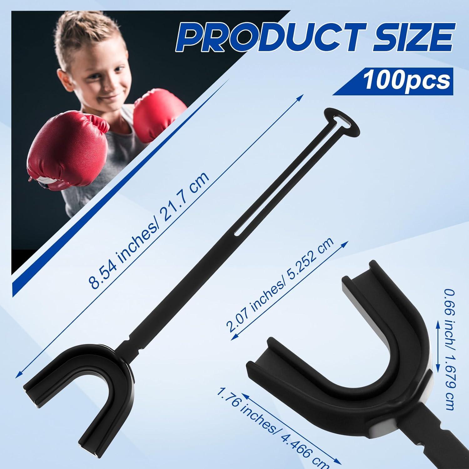 Protectores Bucales Juveniles Dunzy 100 Pcs Negro para Deportes