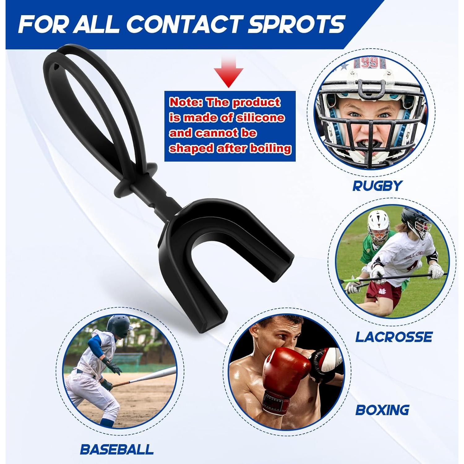 Protectores Bucales Juveniles Dunzy 100 Pcs Negro para Deportes