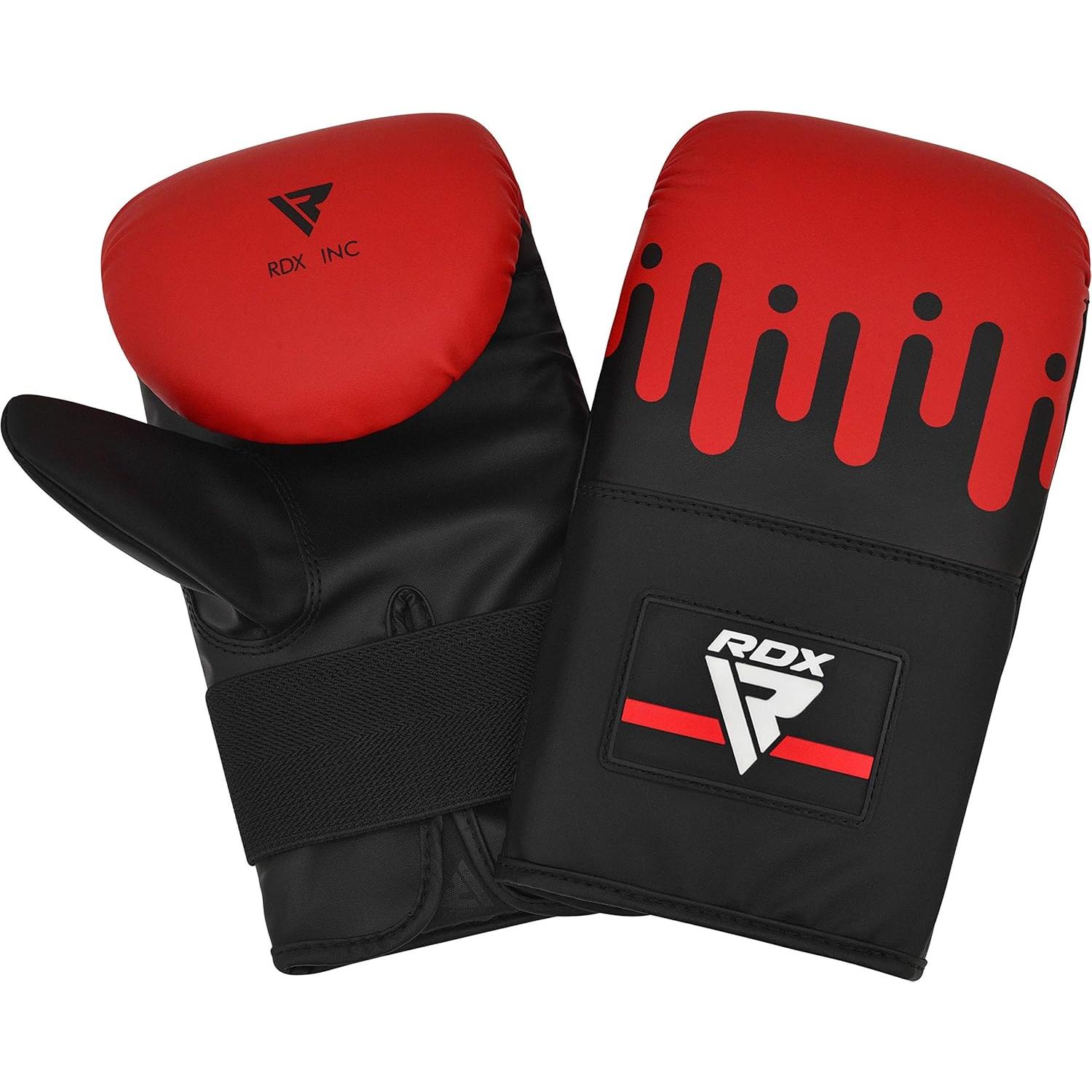 Guantes de Boxeo RDX 16 oz de Cuero Maya Hide Rojo