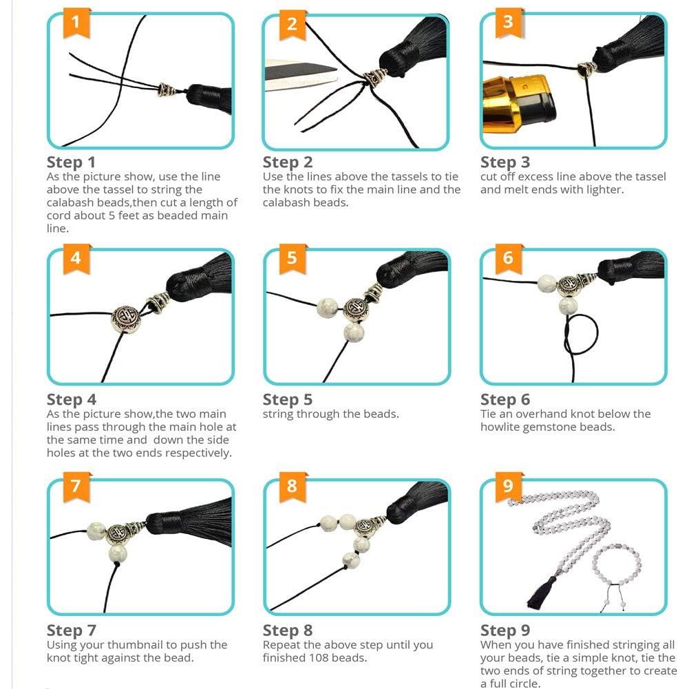 Kit de Joyería SUNNYCLUE - 108 Perlas de Ojo de Tigre DIY