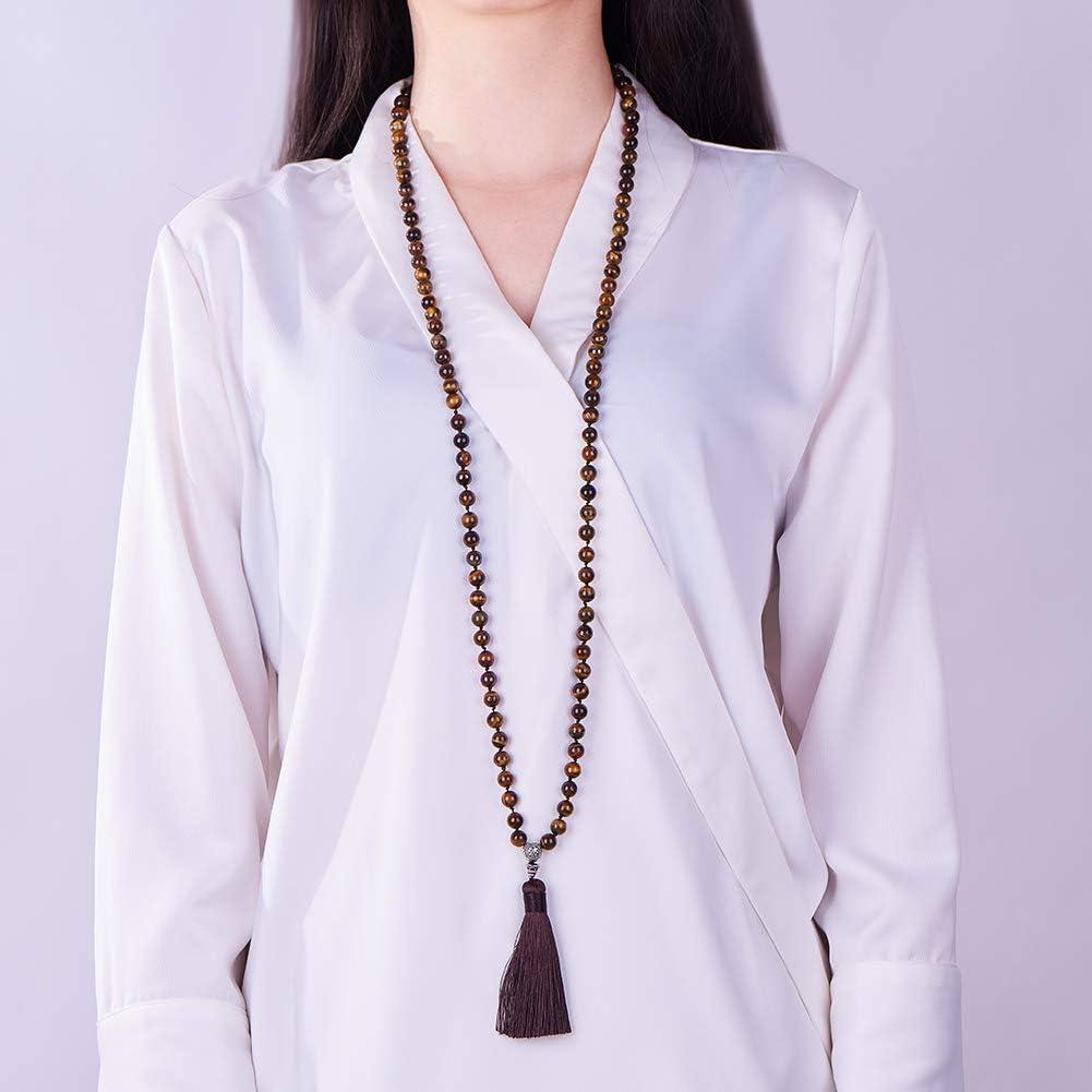 Kit de Joyería SUNNYCLUE - 108 Perlas de Ojo de Tigre DIY