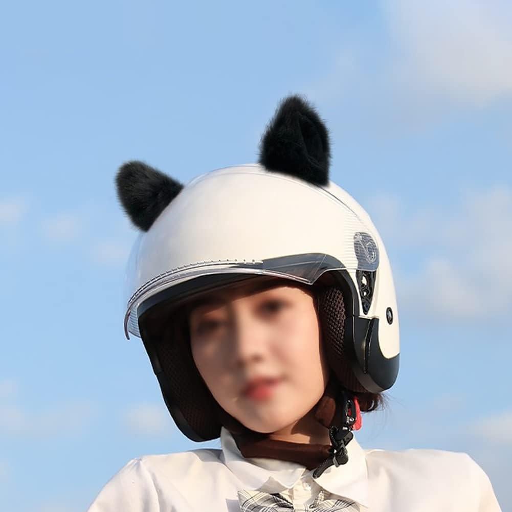 Accesorios para Casco WAYUTO Orejas Peludas para Ciclismo y Motociclismo