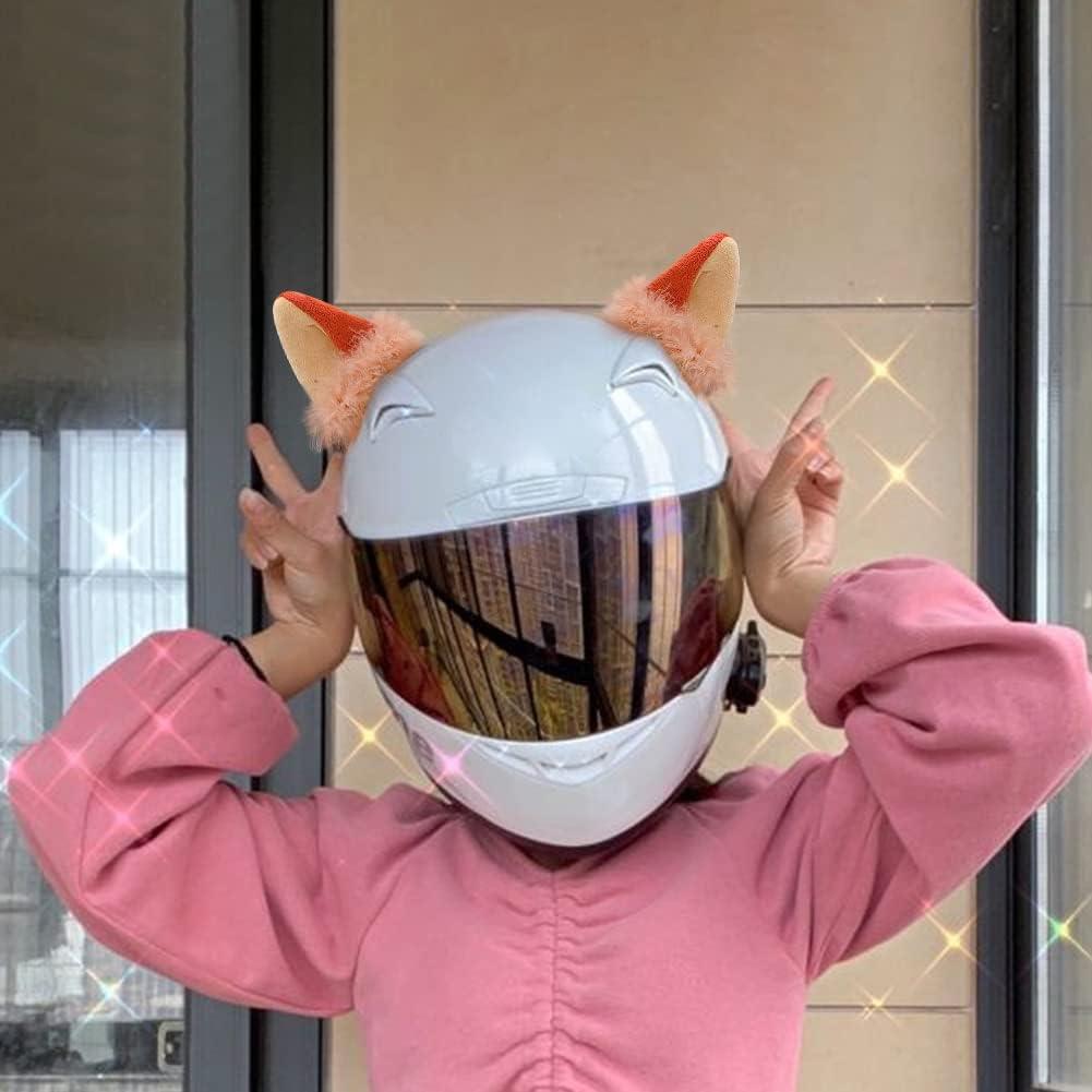 Accesorios para Casco WAYUTO Orejas Peludas para Ciclismo y Motociclismo