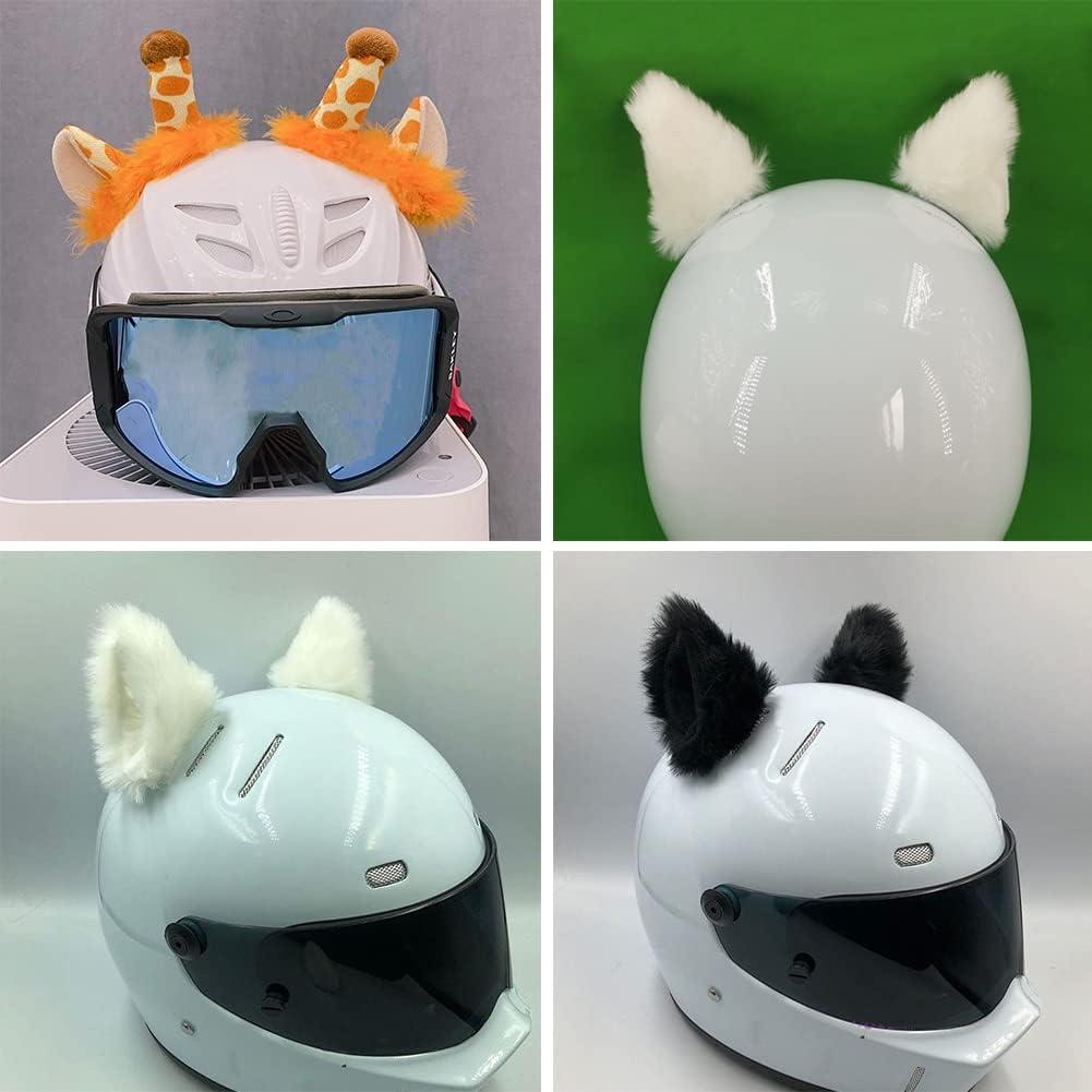 Accesorios para Casco WAYUTO Orejas Peludas para Ciclismo y Motociclismo