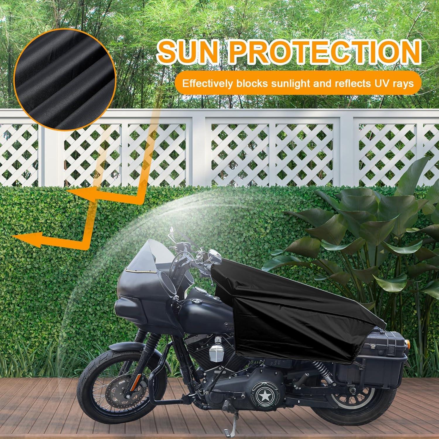 Cubierta de Asiento de Motocicleta RiderVibe M Negra UV