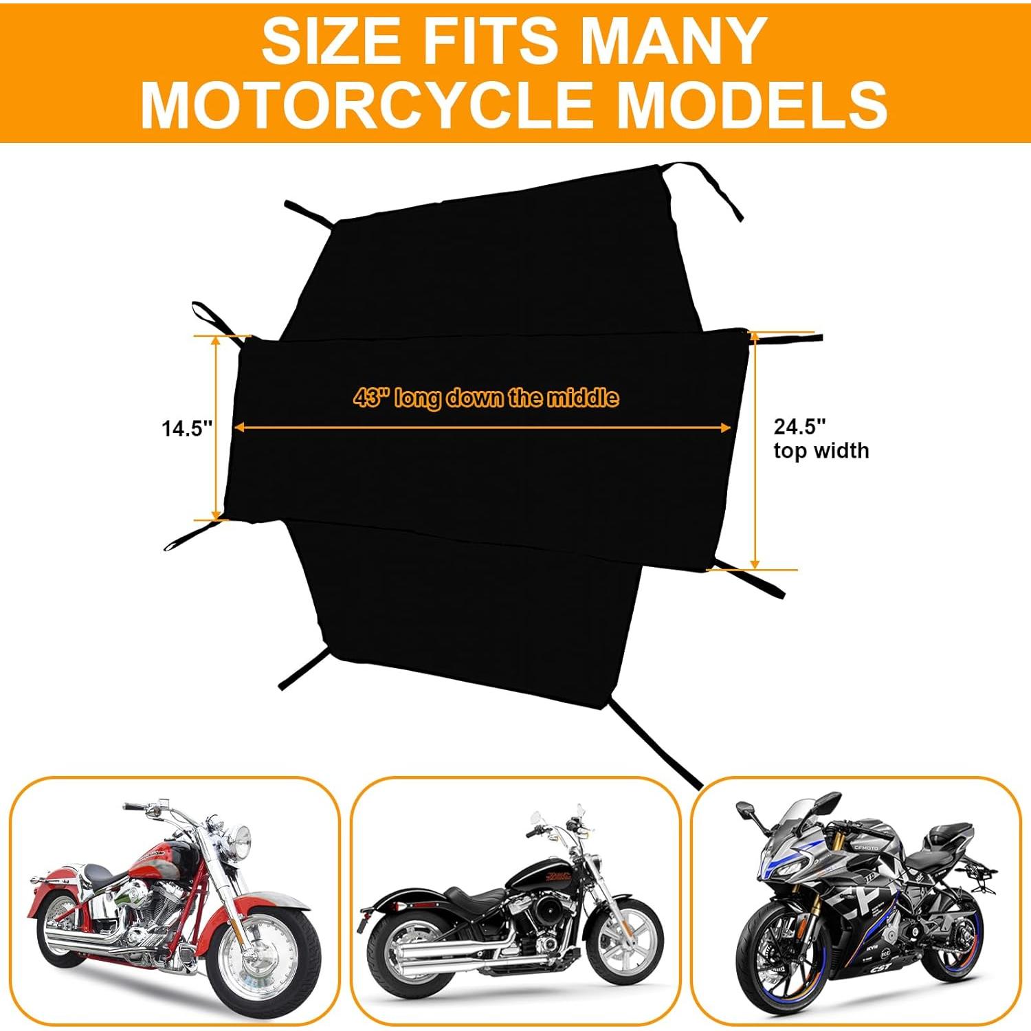 Cubierta de Asiento de Motocicleta RiderVibe M Negra UV