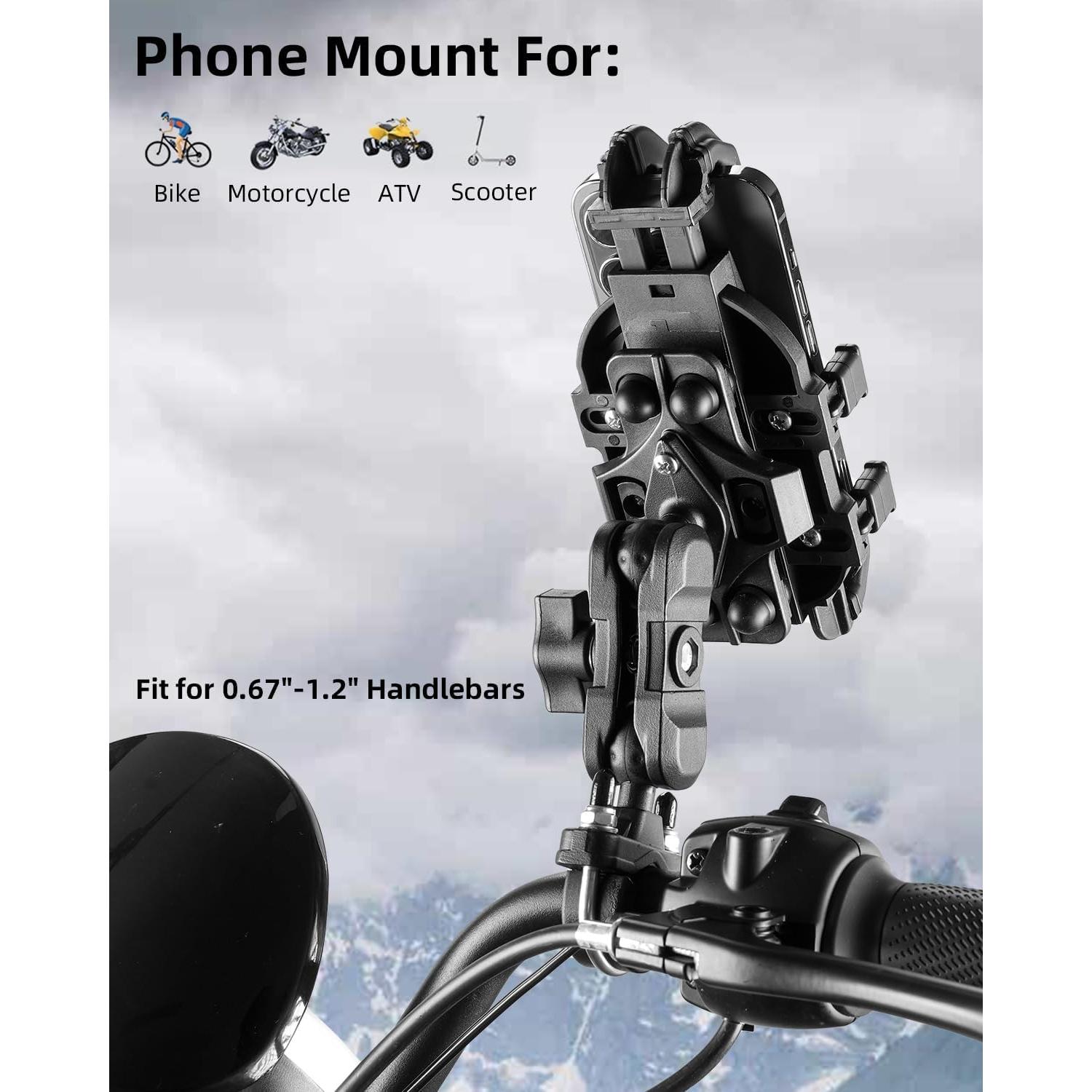 Soporte de Teléfono ROCKBROS para Bicicleta y Motocicleta 4.7-7.1"