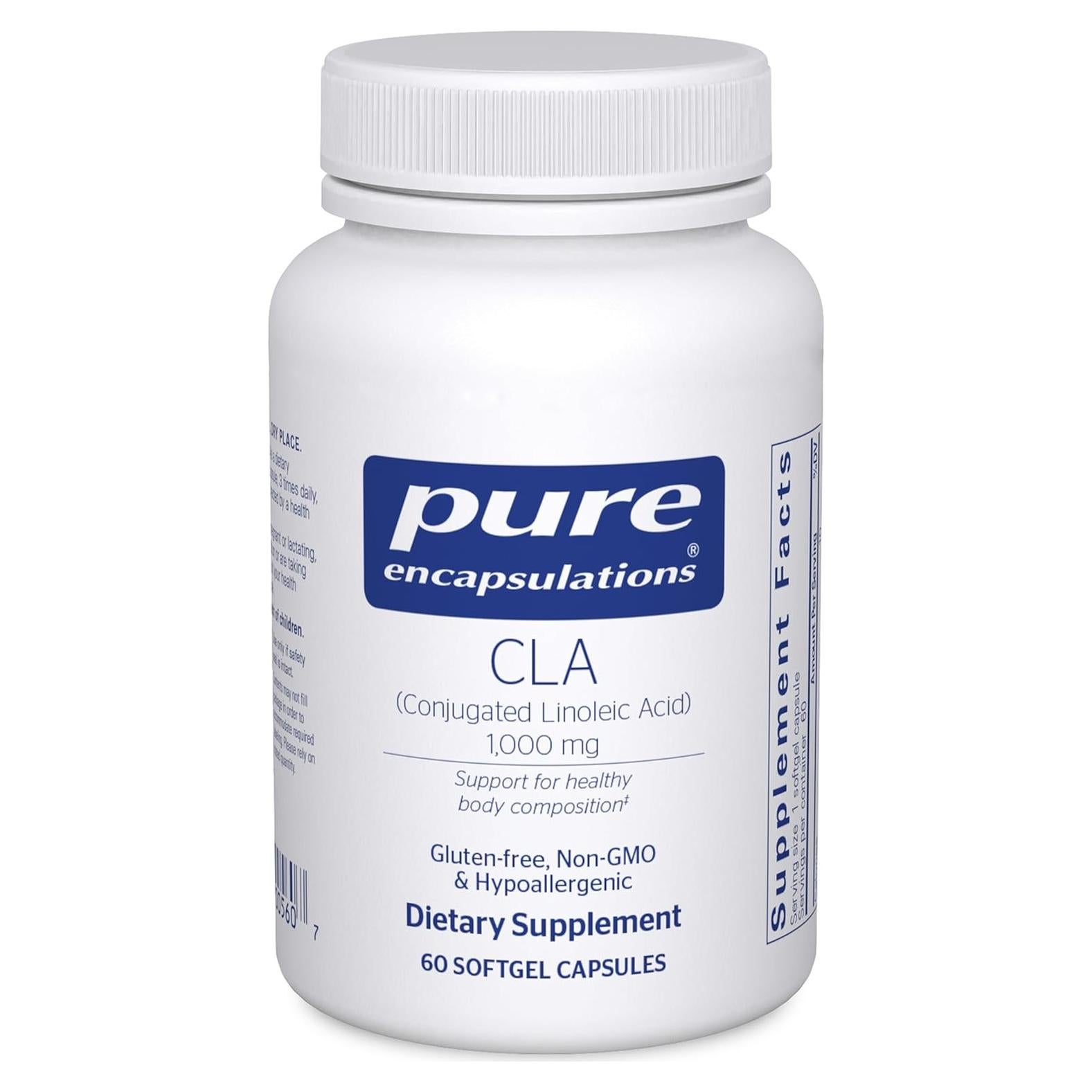 Suplemento CLA Pure Encapsulations 1,000 mg 60 Cápsulas