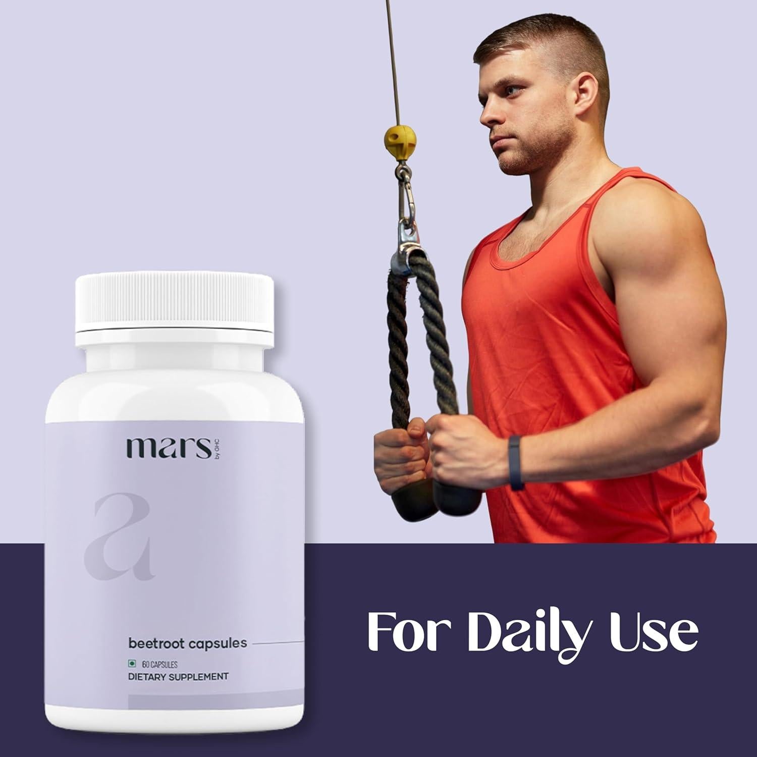 Cápsulas de Remolacha Natural Mars con Ajo y Arándano - 1 Paquete