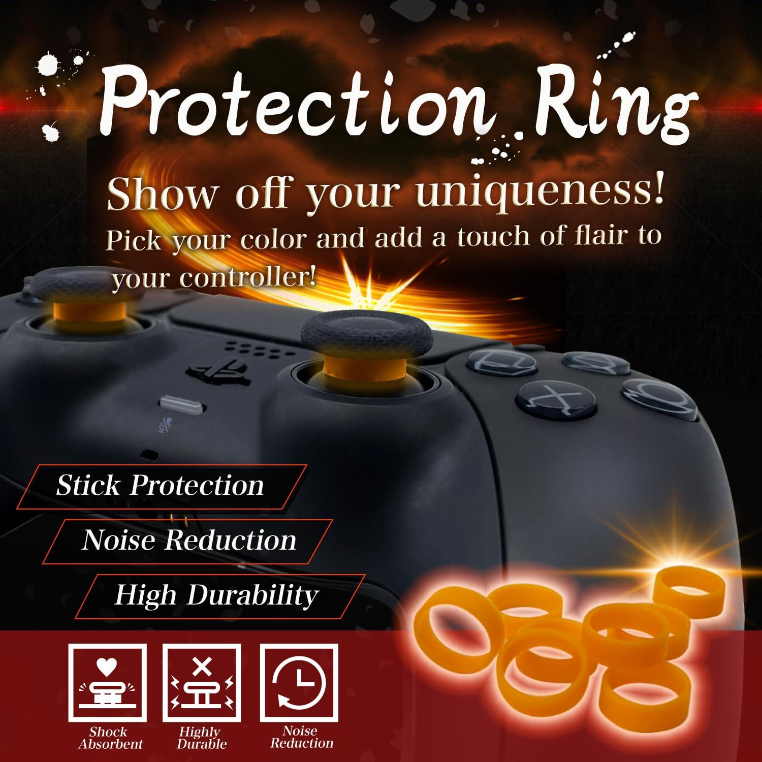 Anillos Protectores de Pulgar OniAim Silicona Rojo 8 Pzs