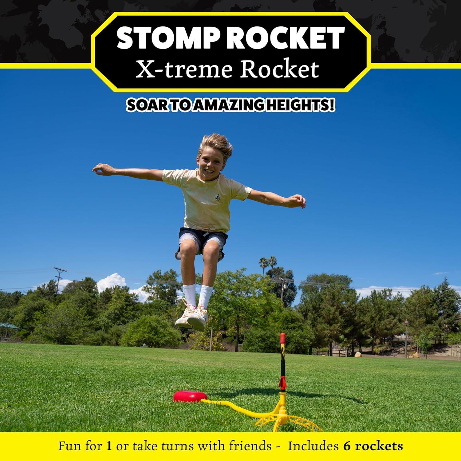 Lanzador de Cohetes Stomp Rocket X-Treme 6 Cohetes 121,92 m
