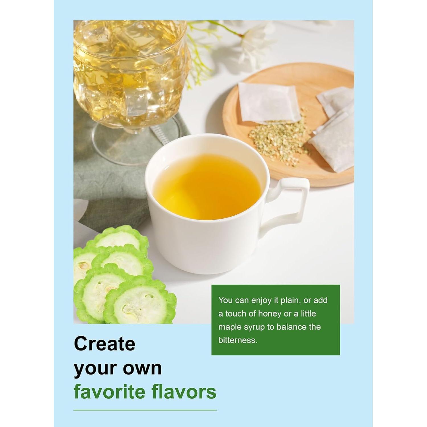 Té de Melón Amargo TeeLux, 100 Bolsitas Sin Cafeína