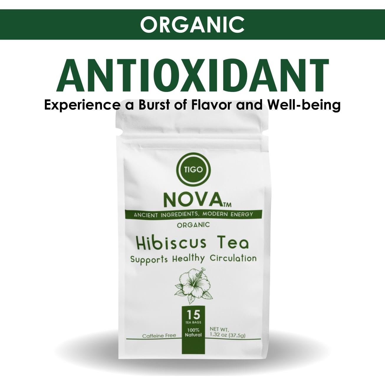 Té de Hibisco Orgánico Intuitigo 15 Bolsitas Ecológicas